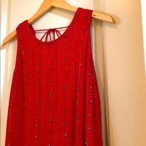 Pretty Red Dress with beads